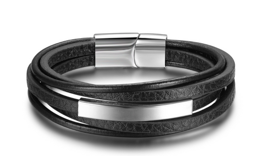 NOIR LEATHER BRACELET