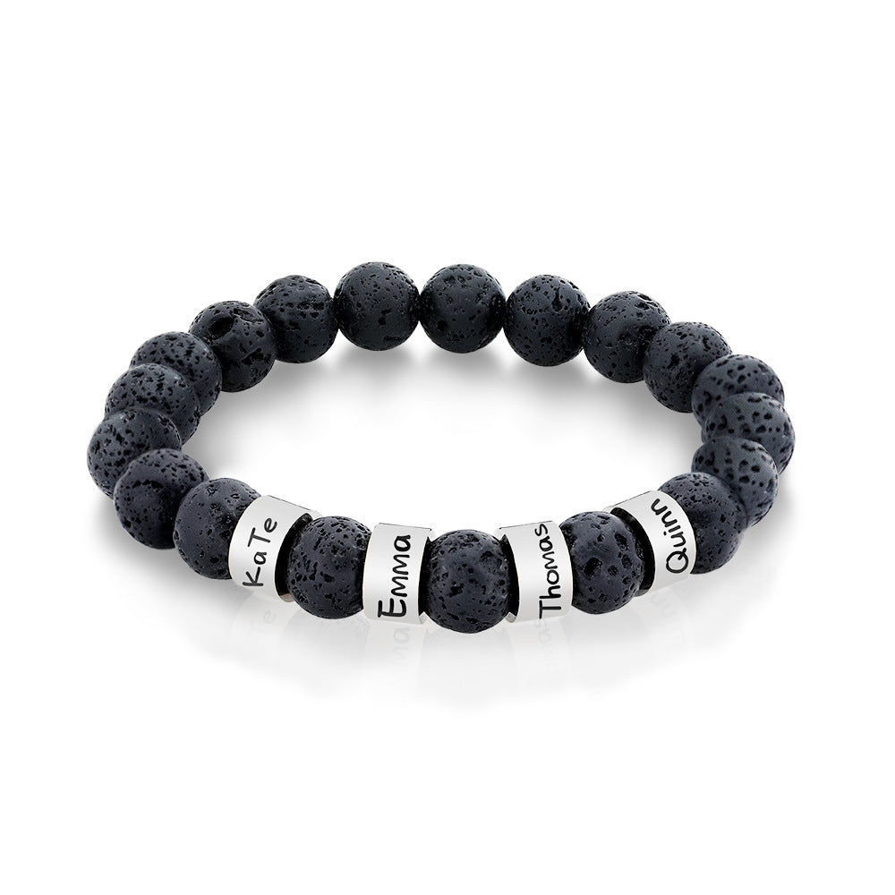 MAUI CUSTOMIZABLE LAVA STONE BRACELET