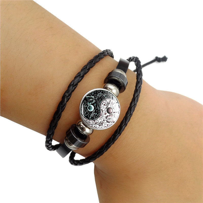 YINYANG LEATHER BRACELET