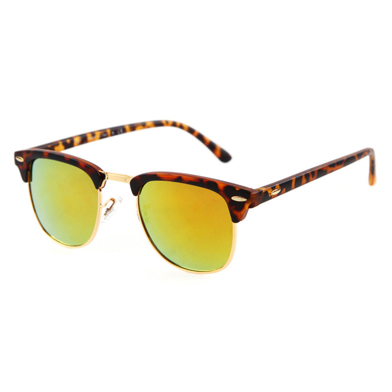 RETRO HALF METAL FRAME SUNGLASS