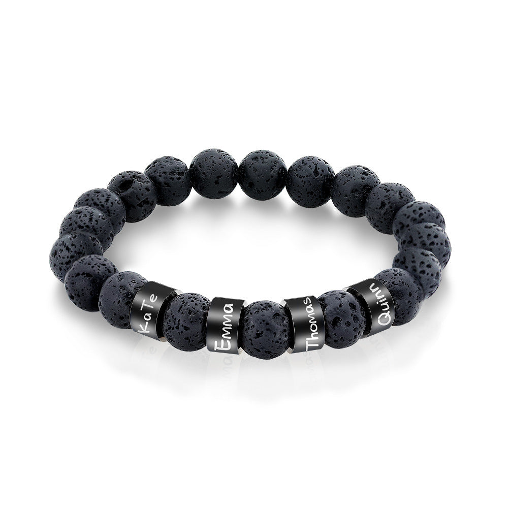 MAUI CUSTOMIZABLE LAVA STONE BRACELET