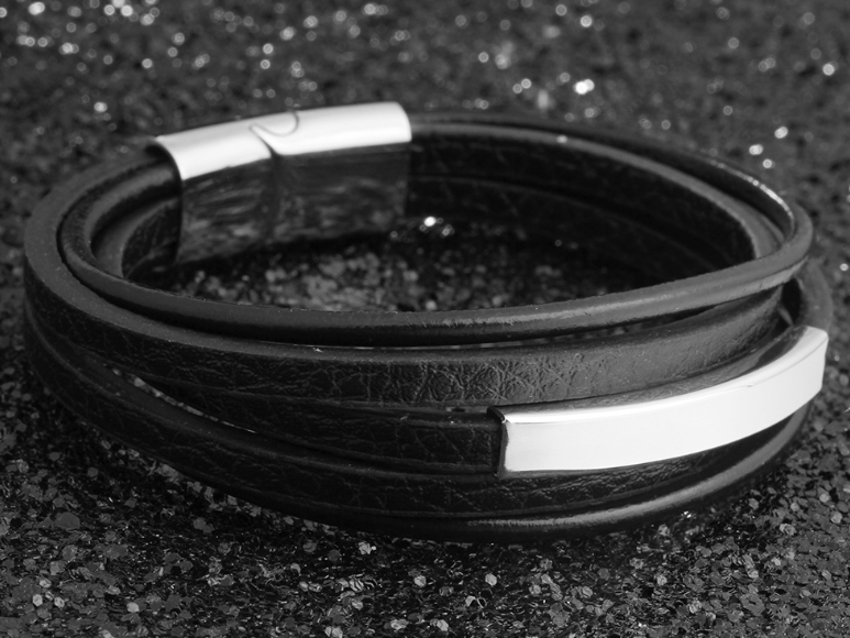 NOIR LEATHER BRACELET