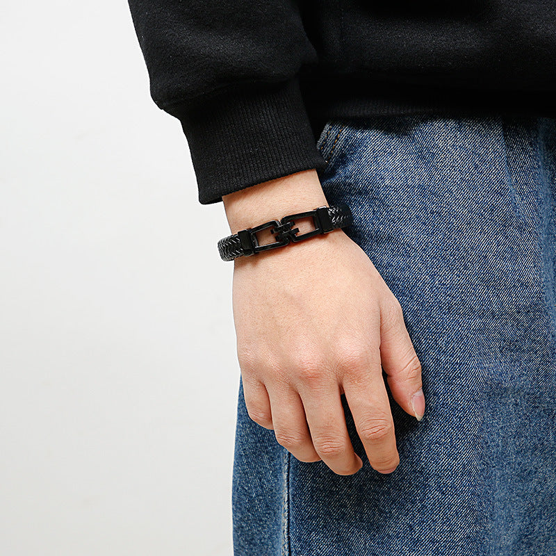 EPIMETHEUS LEATHER BRACELET