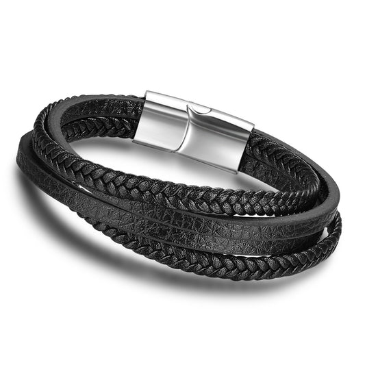 IGOR LAYERED LEATHER BRACELET