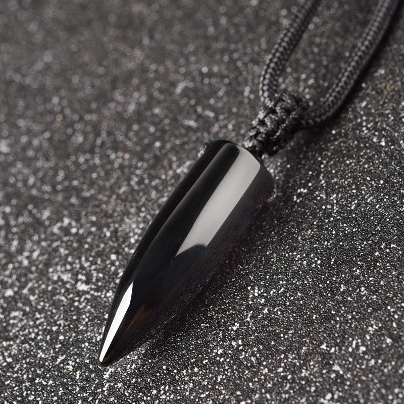 OBSIDIAN BULLET NECKLACE