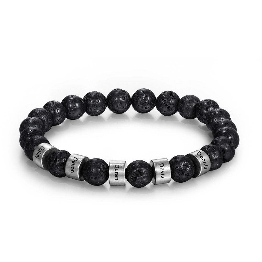 MAUI CUSTOMIZABLE LAVA STONE BRACELET