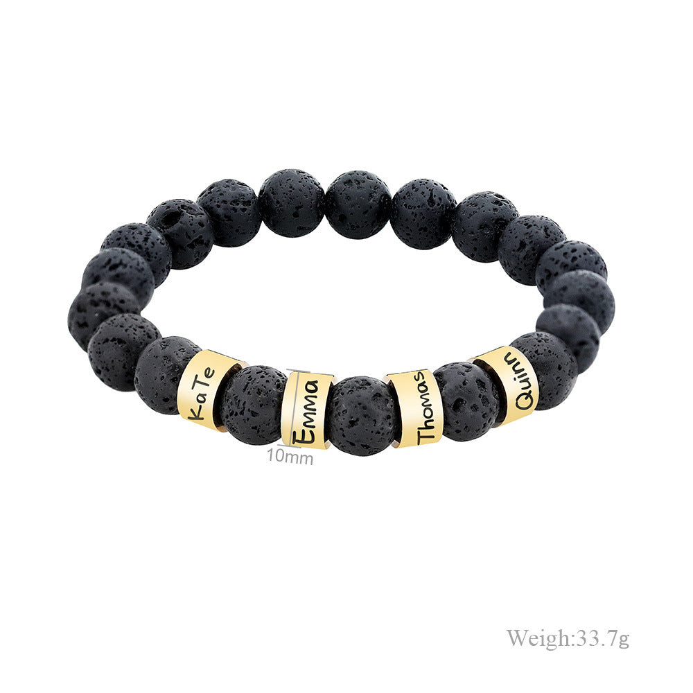 MAUI CUSTOMIZABLE LAVA STONE BRACELET