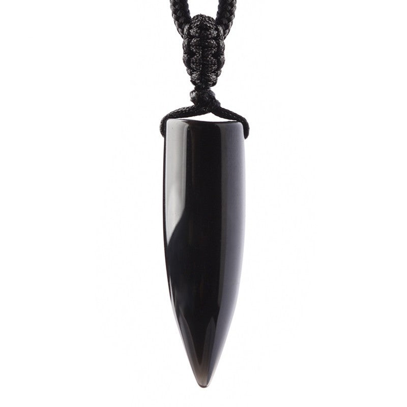 OBSIDIAN BULLET NECKLACE